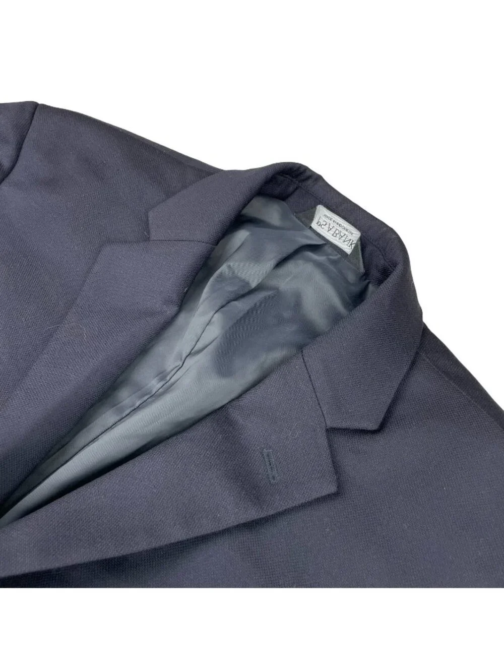 Jos A Bank Men’s 100% Wool Silver Metal Buttons 2-Button Blazer Navy • 40R